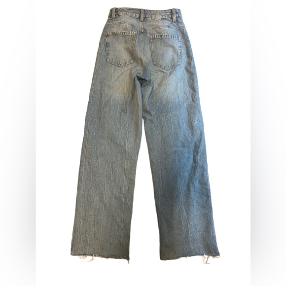 GARAGE WIDE LEG RIPPED JEANS - Picture 2 of 2